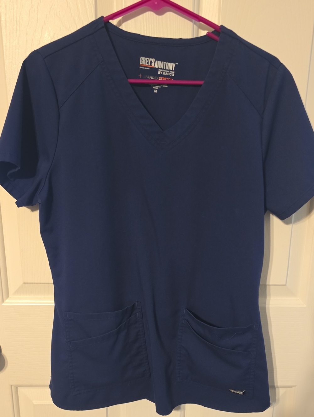 Grey's Anatomy Women's V-Neck Scrub Top - Navy